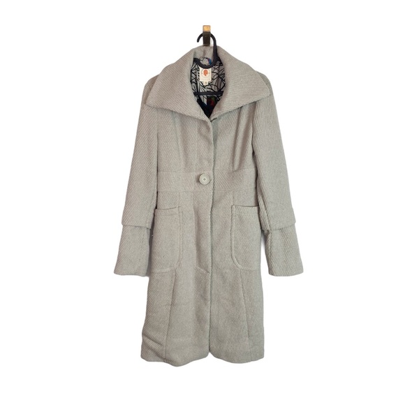 Tulle Jackets & Coats | Womens Anthropology Tulle Long Wool Peacoat Size M | Poshmark